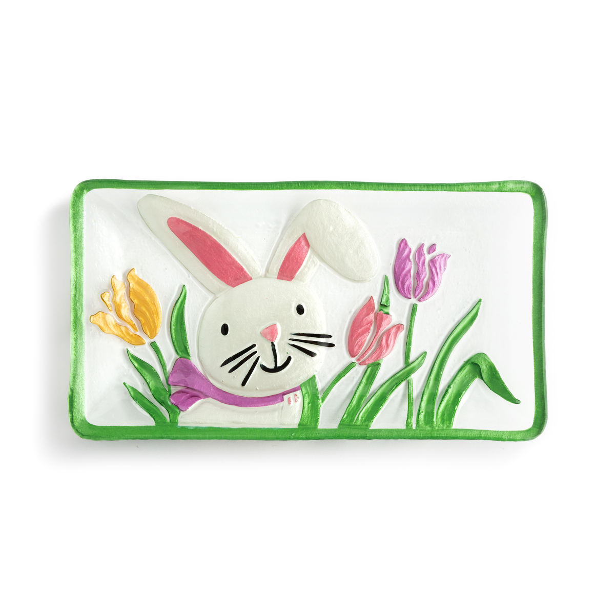 Bunny in Tulips Platter Bunny in Tulips Platter